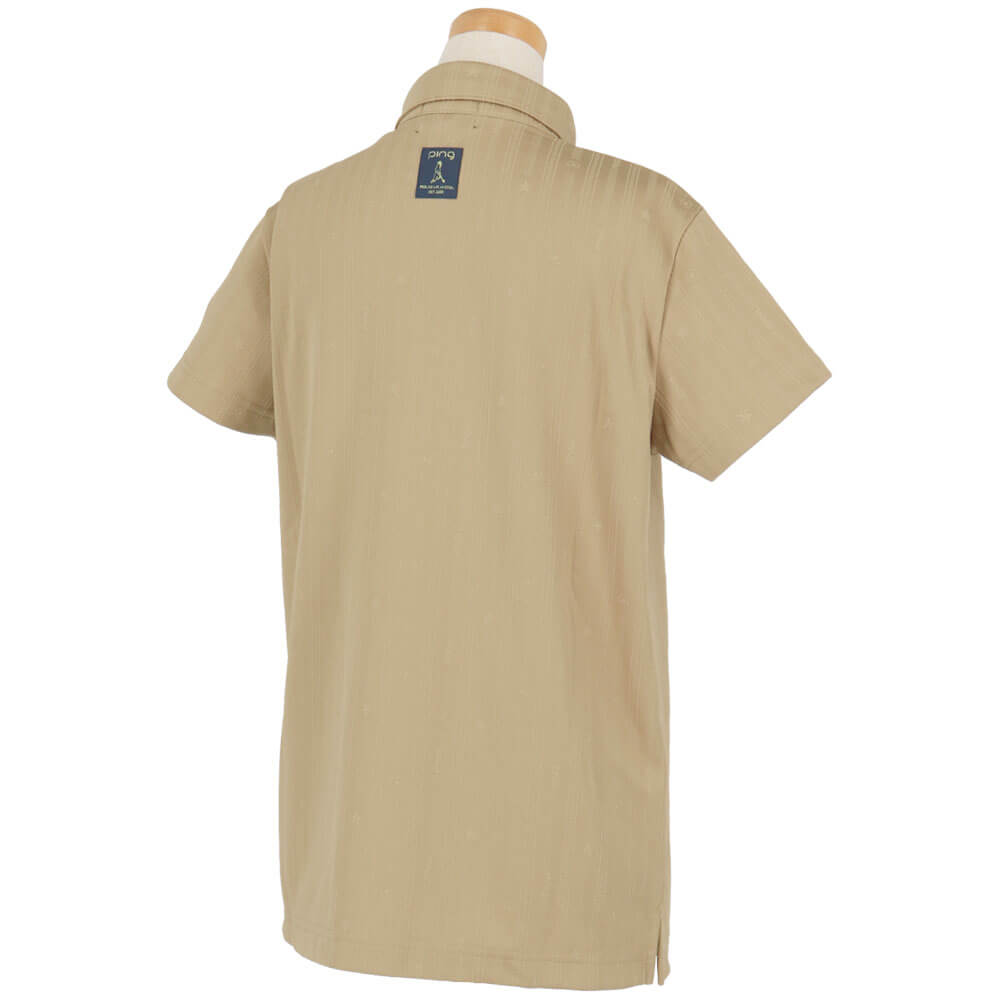 ピンゴルフ レディース ストライプジャカード 半袖 ボタンダウンシャツ 622-6160306 [2026年春夏モデル] 詳細6