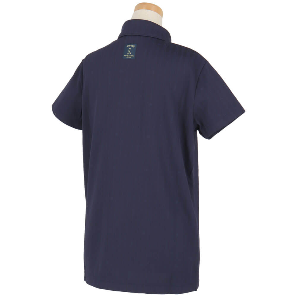 ピンゴルフ レディース ストライプジャカード 半袖 ボタンダウンシャツ 622-6160306 [2026年春夏モデル] 詳細9