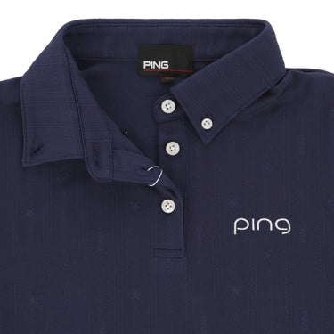 ピンゴルフ レディース ストライプジャカード 半袖 ボタンダウンシャツ 622-6160306 [2026年春夏モデル] 詳細11