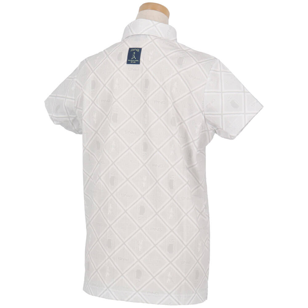 ピンゴルフ レディース バイアスチェックプリント 半袖 ポロシャツ 622-6160402 [2026年春夏モデル] 詳細3