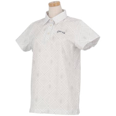 ピンゴルフ レディース バイアスチェックプリント 半袖 ポロシャツ 622-6160402 [2026年春夏モデル] 詳細4