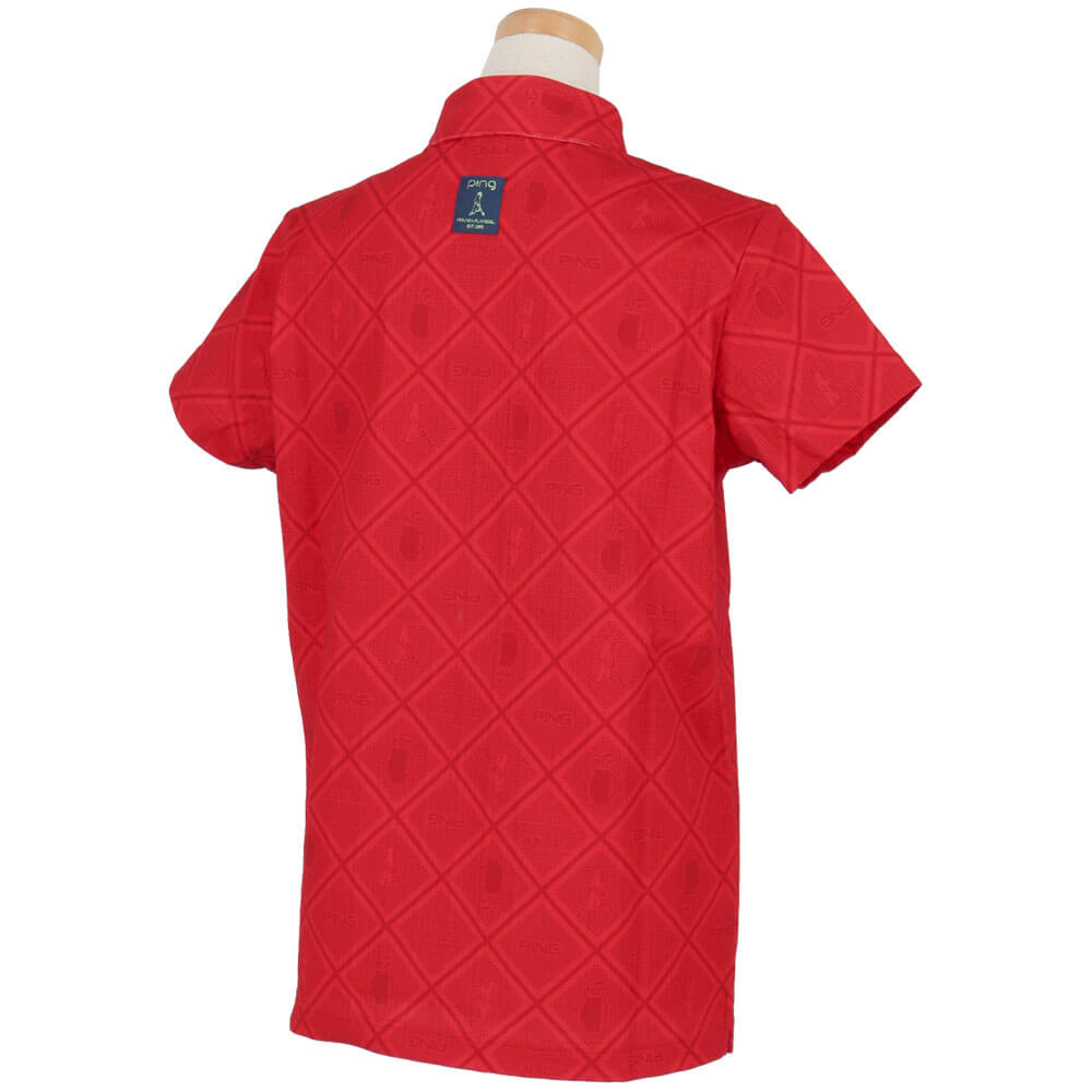 ピンゴルフ レディース バイアスチェックプリント 半袖 ポロシャツ 622-6160402 [2026年春夏モデル] 詳細6