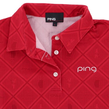 ピンゴルフ レディース バイアスチェックプリント 半袖 ポロシャツ 622-6160402 [2026年春夏モデル] 詳細8