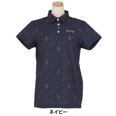 ピンゴルフ レディース バイアスチェックプリント 半袖 ポロシャツ 622-6160402 [2026年春夏モデル] 詳細12