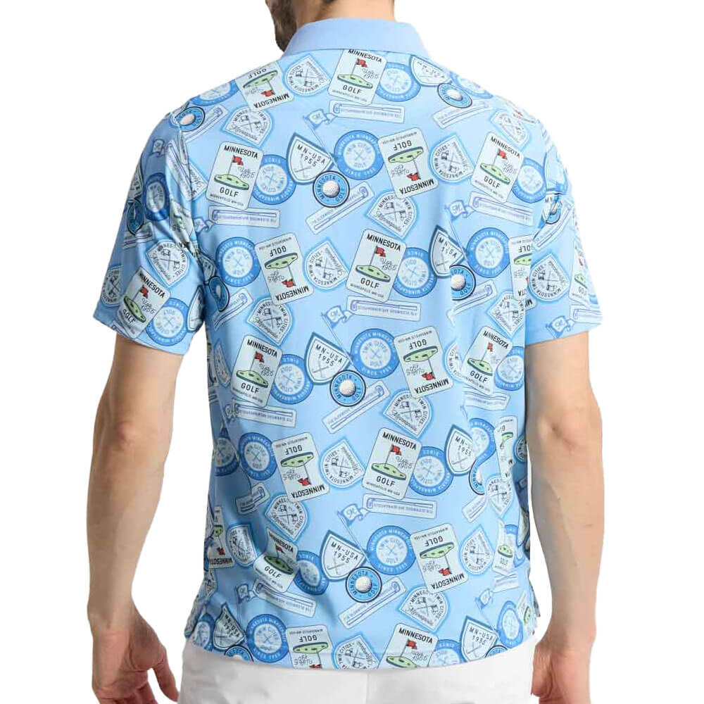 マンシングウェア メンズ ワッペン総柄プリント 半袖ポロシャツ MG6SHS35M ゴルフウェア [2026年春夏モデル] 詳細5