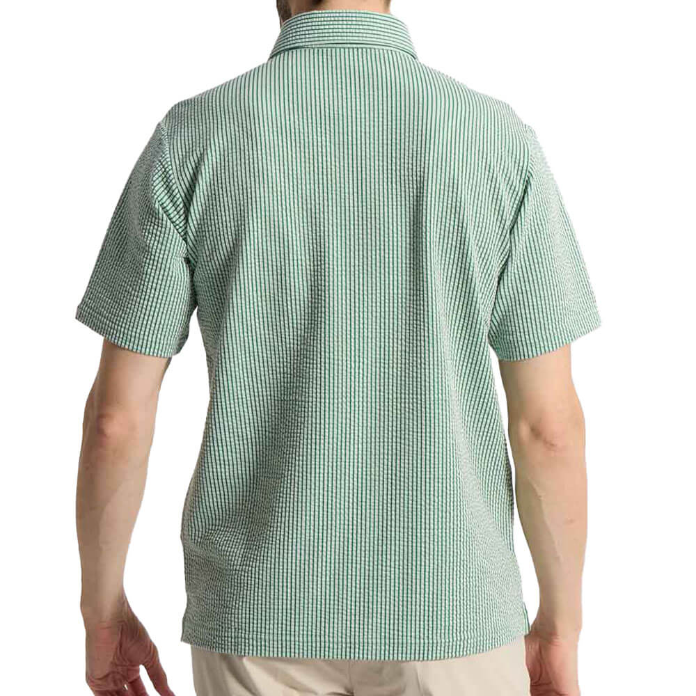 マンシングウェア メンズ ストレッチ シアサッカーストライプ台襟付き 半袖ポロシャツ MG6SHS59M ゴルフウェア [2026年春夏モデル] 詳細3