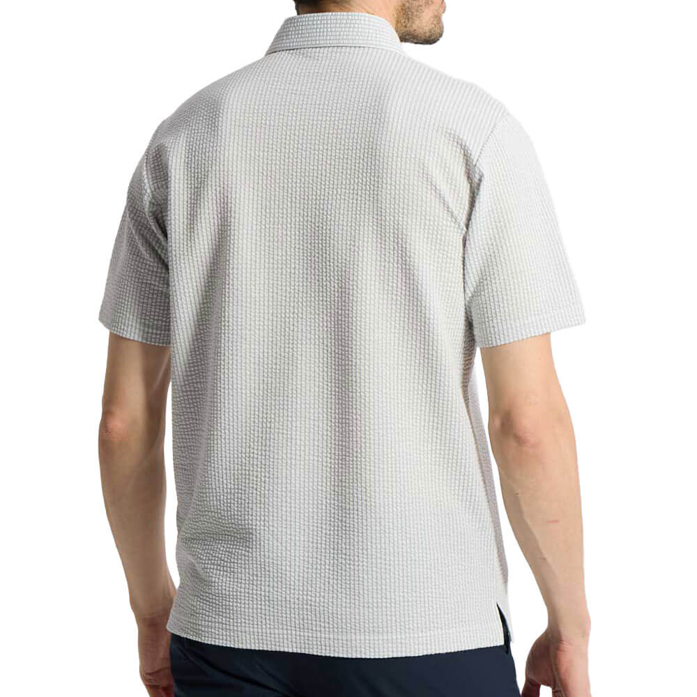 マンシングウェア メンズ ストレッチ シアサッカーストライプ台襟付き 半袖ポロシャツ MG6SHS59M ゴルフウェア [2026年春夏モデル] 詳細5