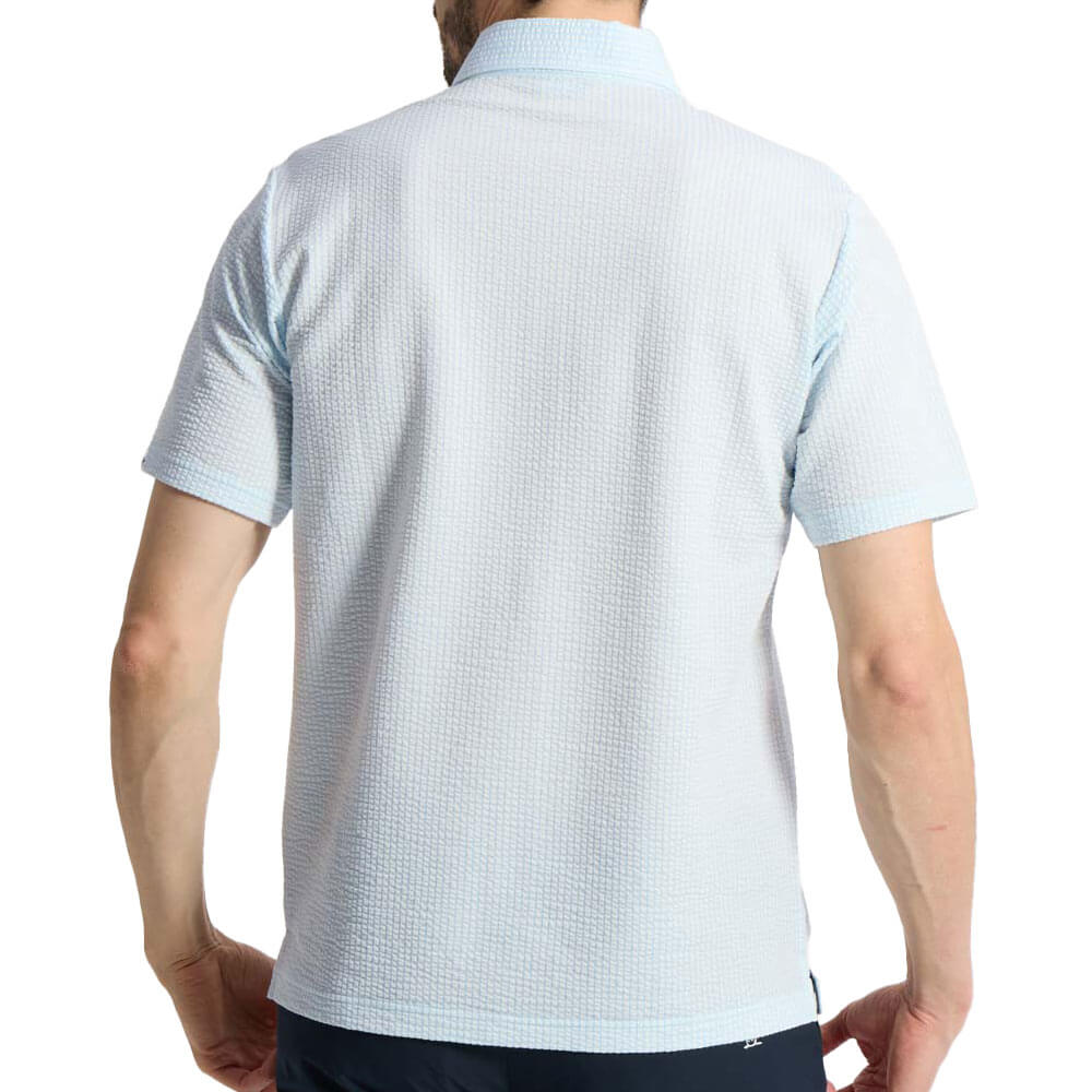 マンシングウェア メンズ ストレッチ シアサッカーストライプ台襟付き 半袖ポロシャツ MG6SHS59M ゴルフウェア [2026年春夏モデル] 詳細9