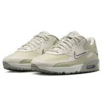 ナイキ NIKE　エア マックス AIR MAX 90G U26　スパイクレス ゴルフシューズ IO9316 001 ゴルフシューズ 斜め正面 セイル