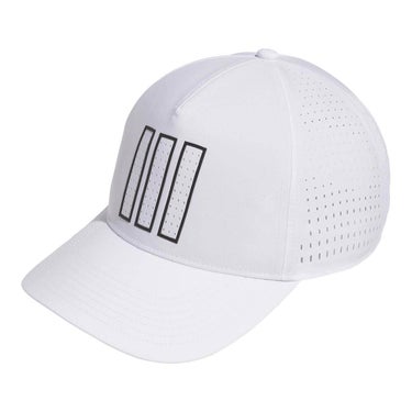 アディダス adidas　メンズ クライマクール スリーストライプス テック キャップ CN196 KB6944 ホワイト　2026年モデル ホワイト