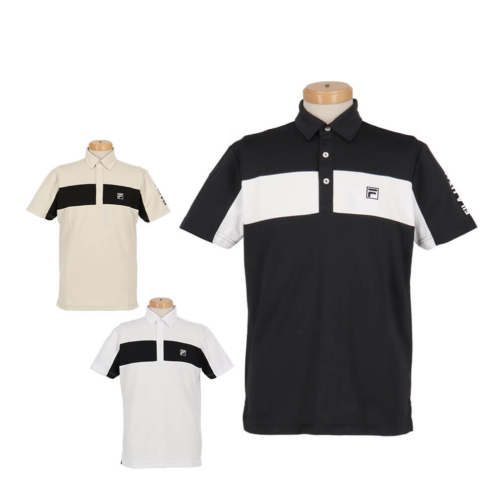 フィラ FILA　メンズ 配色切替 半袖 ポロシャツ 745-532Y　2025年モデル 詳細1