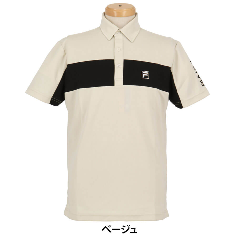 フィラ FILA メンズ 配色切替 半袖 ポロシャツ 745-532Y 2025年モデル