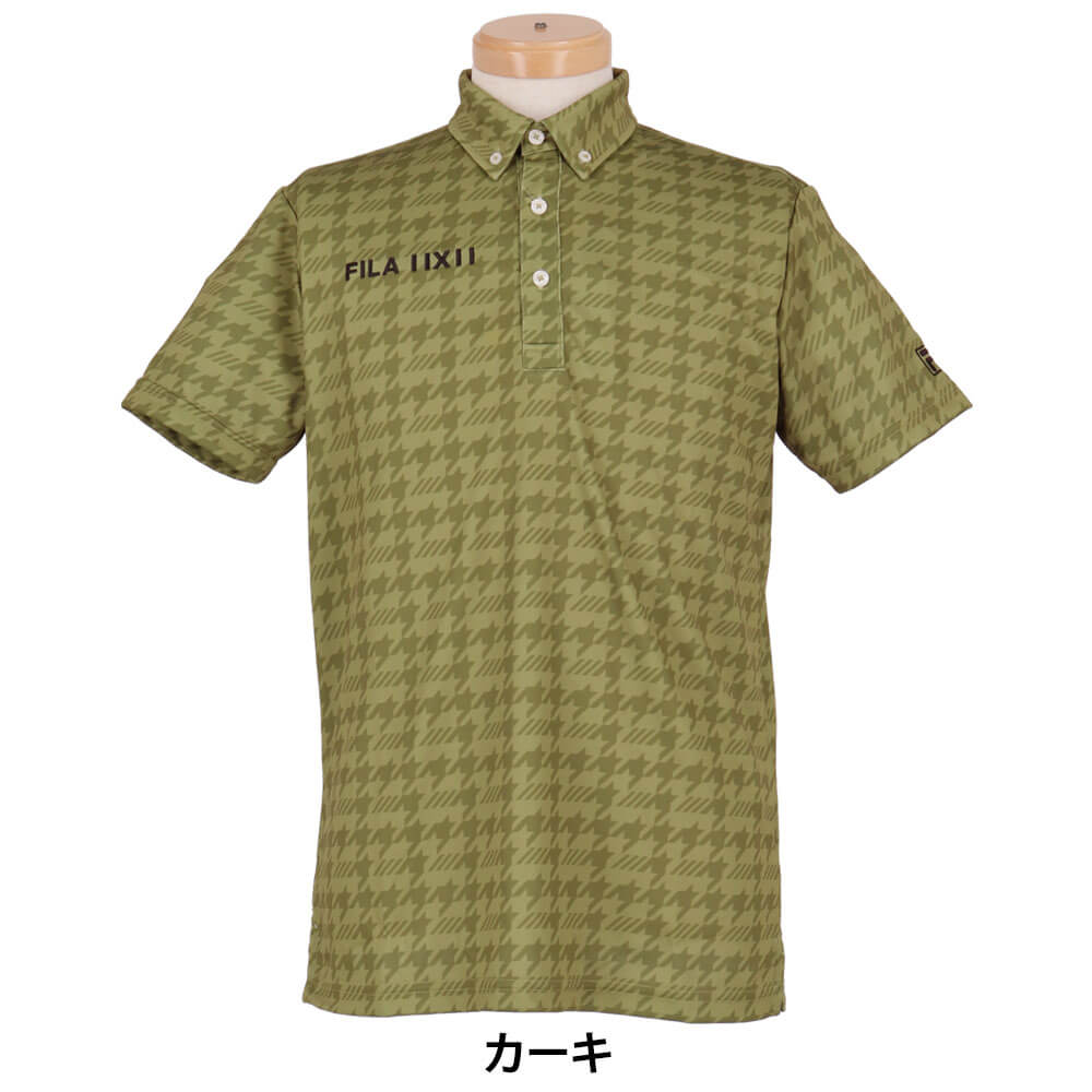 フィラ FILA メンズ 半袖 ボタンダウン ポロシャツ 745-539Y 2025年モデル