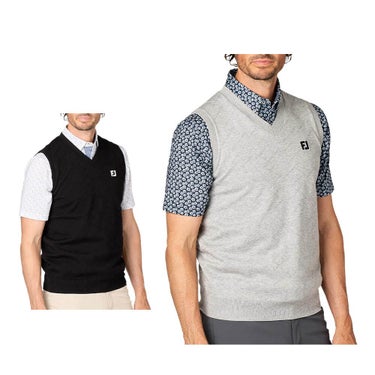 フットジョイ FootJoy　メンズ アーガイル柄 Vネック セーター ベスト FJ-S25-M11　2025年モデル 詳細1
