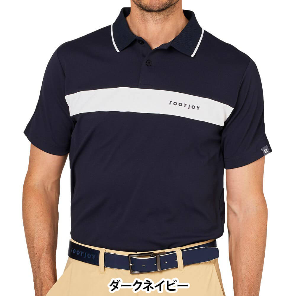 フットジョイ FootJoy メンズ チェストライン 半袖 ポロシャツ FJ-S25-S02 2025年モデル