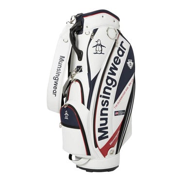 マンシングウェア Munsingwear　メンズ アクティブ キャディバッグ MG6SCB00M WH00 ホワイト　2026年モデル ホワイト