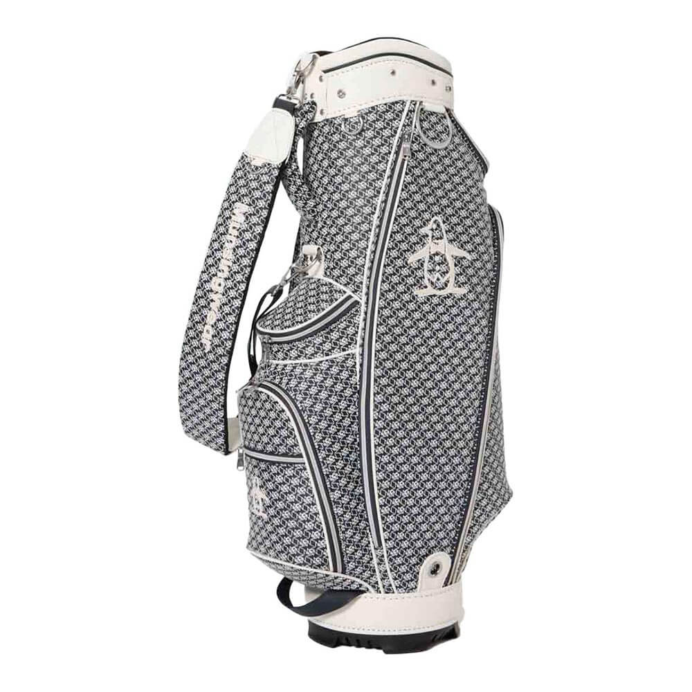 マンシングウェア Munsingwear　メンズ 総柄 キャディバッグ MG6SCB06U NV00 ネイビー　2026年モデル ネイビー