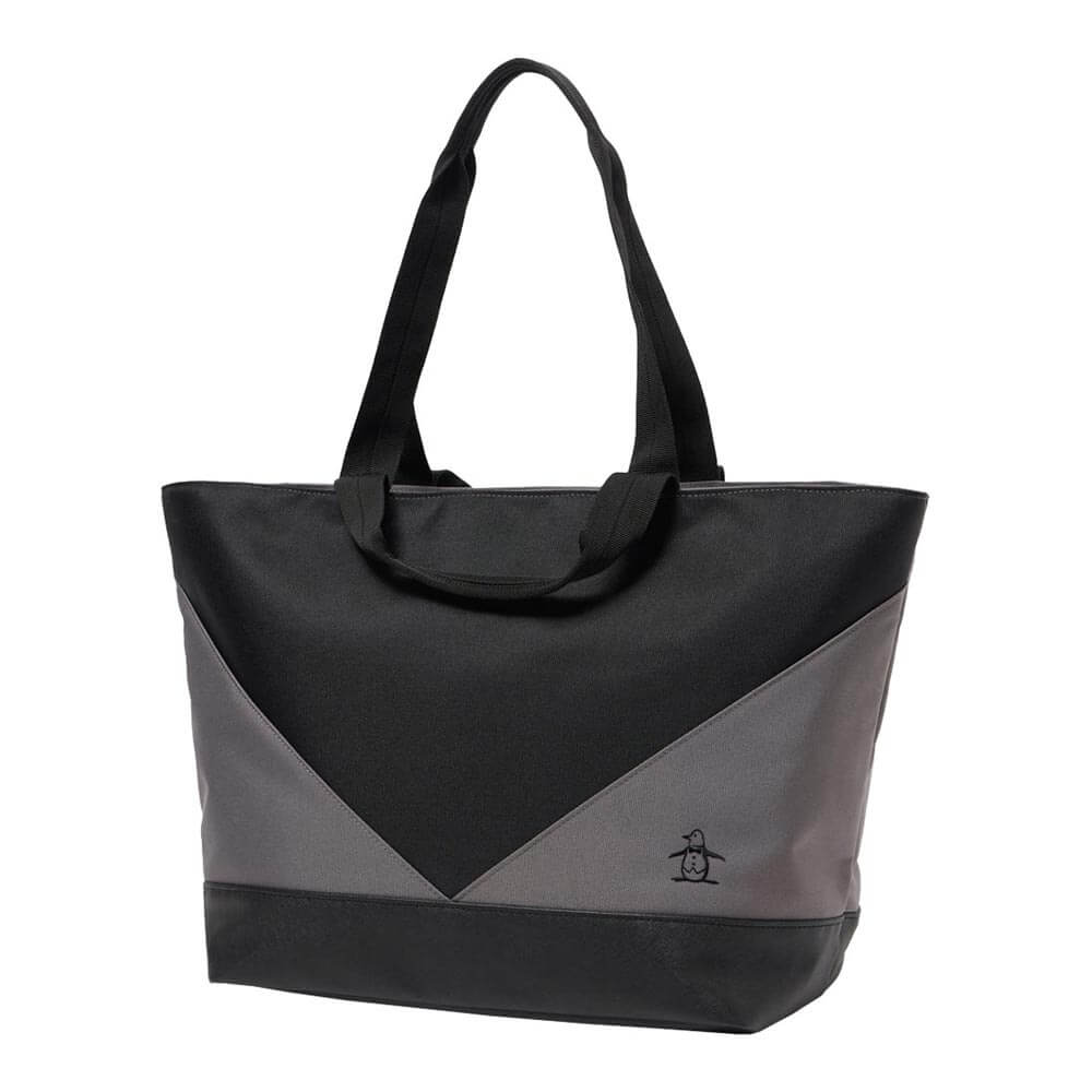 マンシングウェア Munsingwear　メンズ バイカラー ダブルハンドル トートバッグ MG6STT00U BK00 ブラック　2026年モデル ブラック