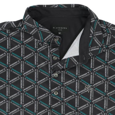 セントアンドリュース St ANDREWS　メンズ トライアングルロゴプリント 半袖 ポロシャツ 042-6160557　2026年モデル 詳細5