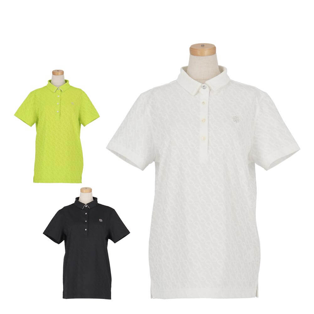 セントアンドリュース St ANDREWS　レディース ロゴジャガード 半袖 ポロシャツ 043-6160252　2026年モデル