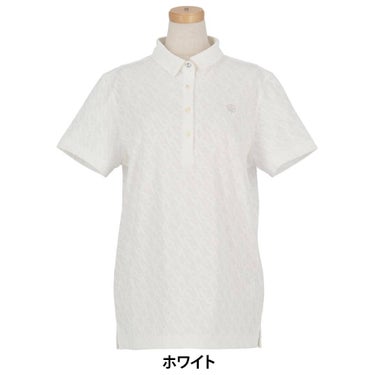 セントアンドリュース St ANDREWS　レディース ロゴジャガード 半袖 ポロシャツ 043-6160252　2026年モデル 詳細5