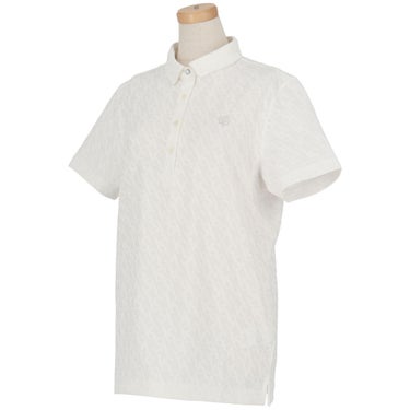 セントアンドリュース St ANDREWS　レディース ロゴジャガード 半袖 ポロシャツ 043-6160252　2026年モデル 詳細7