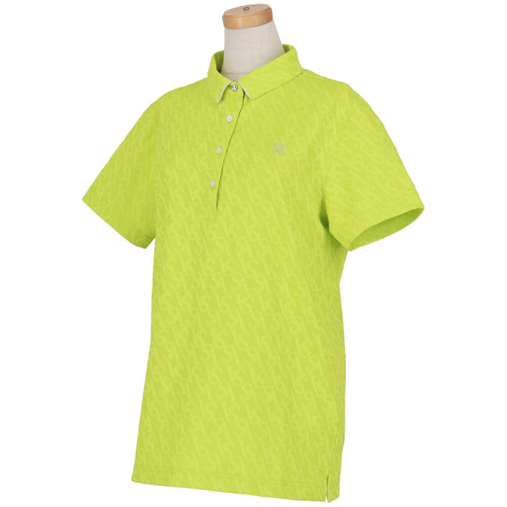 セントアンドリュース St ANDREWS　レディース ロゴジャガード 半袖 ポロシャツ 043-6160252　2026年モデル 詳細10