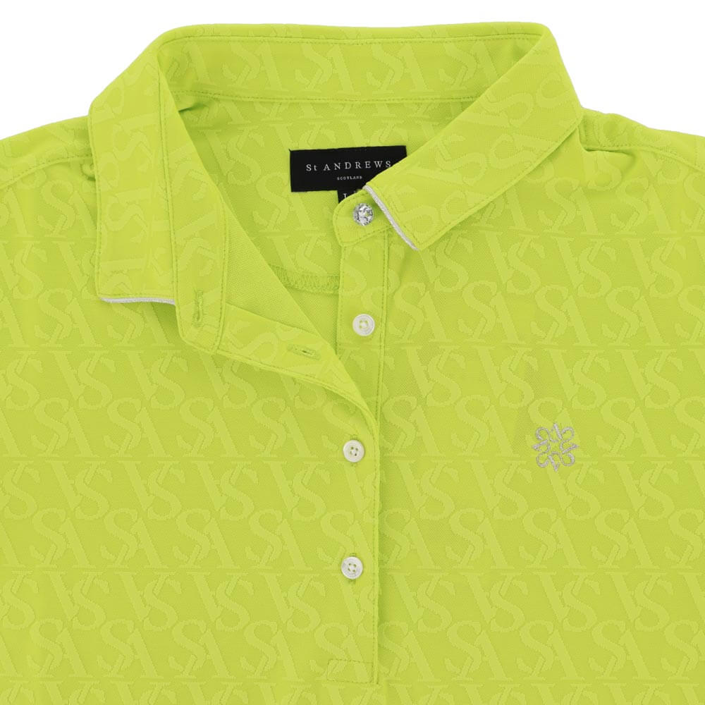 セントアンドリュース St ANDREWS　レディース ロゴジャガード 半袖 ポロシャツ 043-6160252　2026年モデル 詳細11