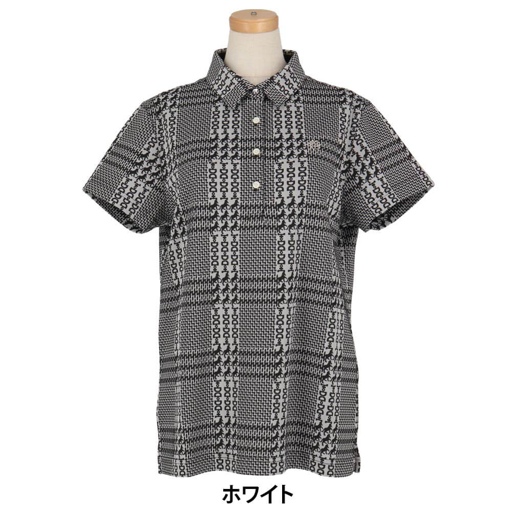 セントアンドリュース St ANDREWS　レディース チェックジャガード 半袖 ポロシャツ 043-6160254　2026年モデル 詳細2