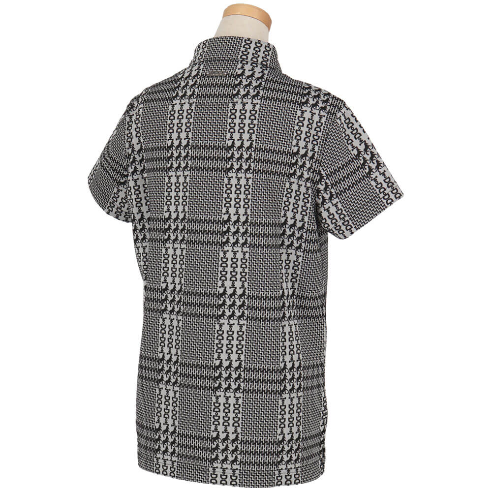 セントアンドリュース St ANDREWS　レディース チェックジャガード 半袖 ポロシャツ 043-6160254　2026年モデル 詳細3