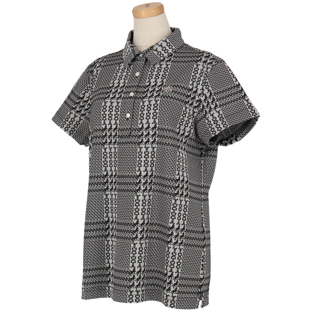 セントアンドリュース St ANDREWS　レディース チェックジャガード 半袖 ポロシャツ 043-6160254　2026年モデル 詳細4