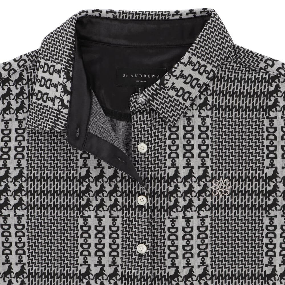 セントアンドリュース St ANDREWS　レディース チェックジャガード 半袖 ポロシャツ 043-6160254　2026年モデル 詳細5