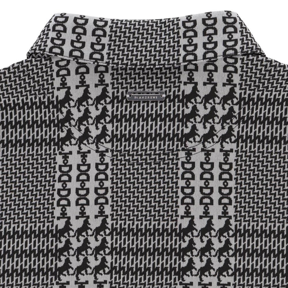 セントアンドリュース St ANDREWS　レディース チェックジャガード 半袖 ポロシャツ 043-6160254　2026年モデル 詳細7