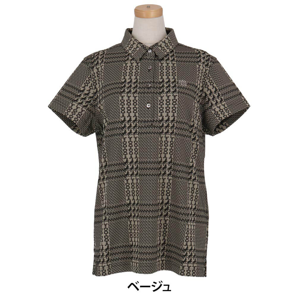 セントアンドリュース St ANDREWS　レディース チェックジャガード 半袖 ポロシャツ 043-6160254　2026年モデル 詳細9