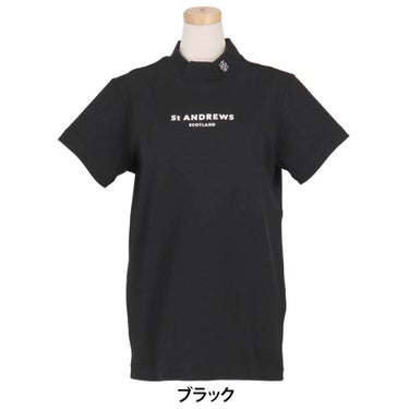 セントアンドリュース St ANDREWS　レディース ポップコーンジャージ 半袖 ハイネックシャツ 043-6167552　2026年モデル 詳細2