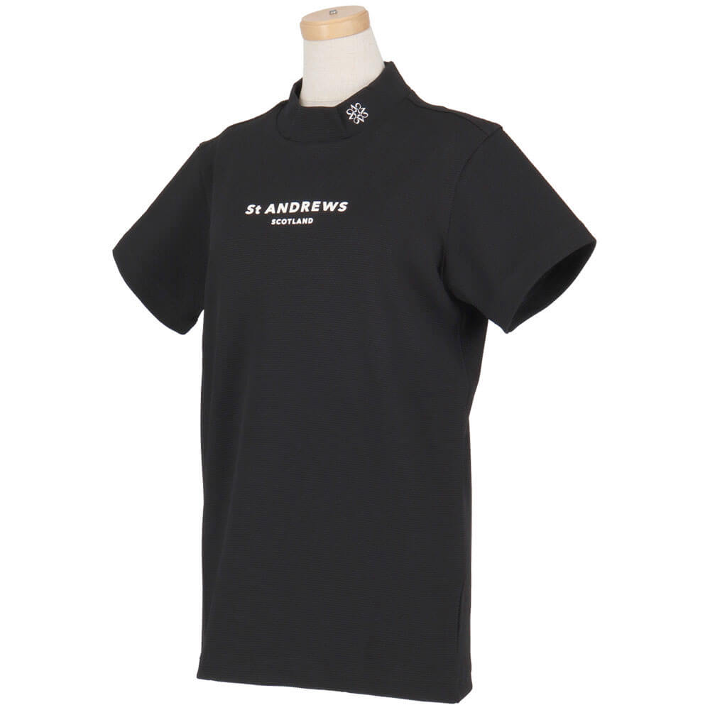 セントアンドリュース St ANDREWS　レディース ポップコーンジャージ 半袖 ハイネックシャツ 043-6167552　2026年モデル 詳細4