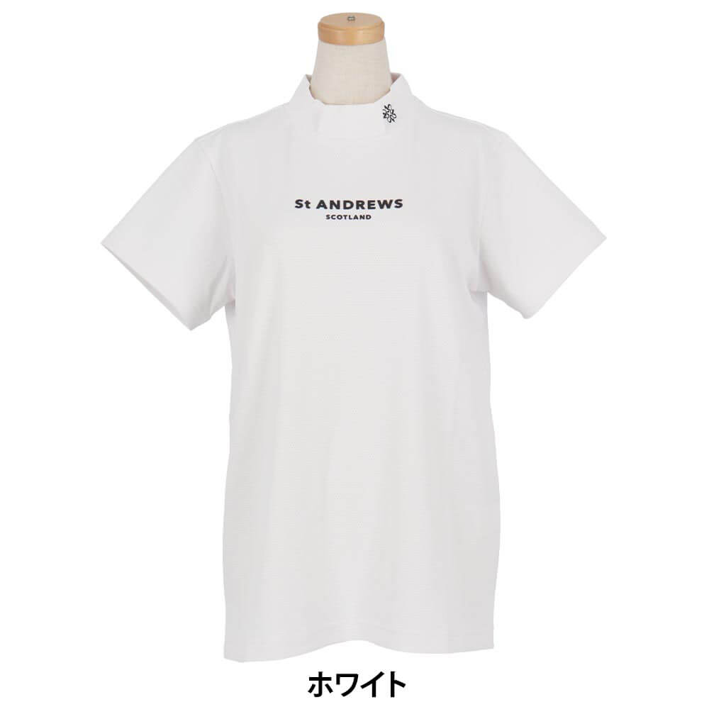 セントアンドリュース St ANDREWS　レディース ポップコーンジャージ 半袖 ハイネックシャツ 043-6167552　2026年モデル 詳細5