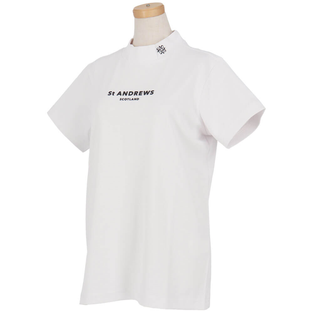 セントアンドリュース St ANDREWS　レディース ポップコーンジャージ 半袖 ハイネックシャツ 043-6167552　2026年モデル 詳細7