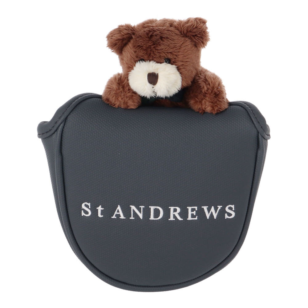 セントアンドリュース St ANDREWS　テディベア マレット型用 パターカバー 042-6984314 120 ネイビー　2026年モデル ネイビー