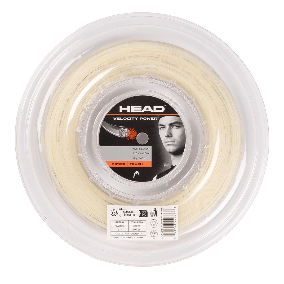 ヘッド HEAD　 VELOCITY MLT POWER(200M ガット ブラック　 2025年モデル 詳細2