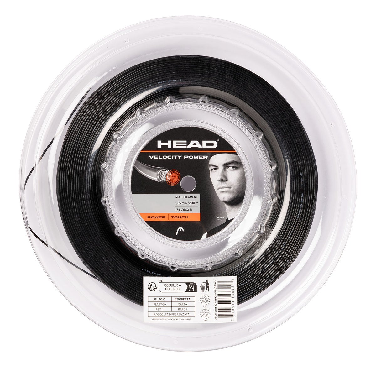 ヘッド HEAD　 VELOCITY MLT POWER(200M ガット ブラック　 2025年モデル 詳細3