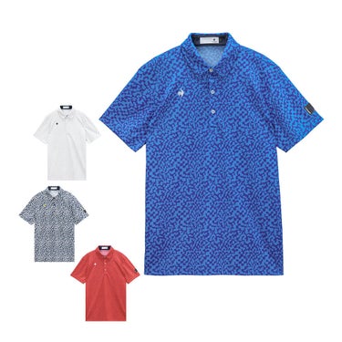 ルコック Le coq sportif　メンズ ミナモ柄 半袖 ポロシャツ LG6SHS08M　2026年モデル