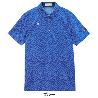 ルコック Le coq sportif　メンズ ミナモ柄 半袖 ポロシャツ LG6SHS08M　2026年モデル 詳細2