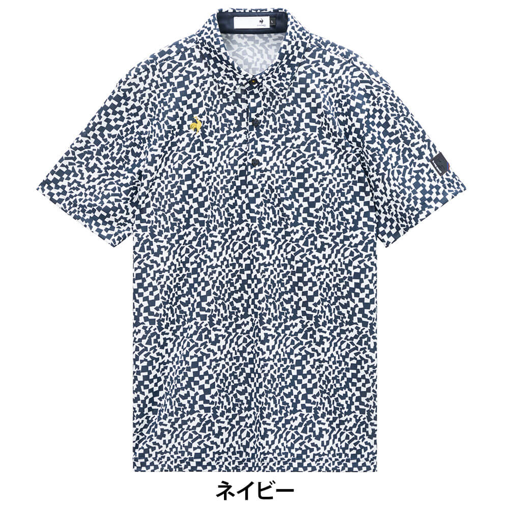 ルコック Le coq sportif　メンズ ミナモ柄 半袖 ポロシャツ LG6SHS08M　2026年モデル 詳細7