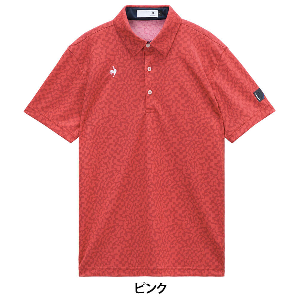 ルコック Le coq sportif　メンズ ミナモ柄 半袖 ポロシャツ LG6SHS08M　2026年モデル 詳細9