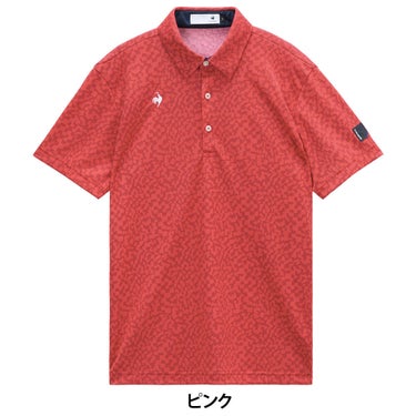 ルコック Le coq sportif　メンズ ミナモ柄 半袖 ポロシャツ LG6SHS08M　2026年モデル 詳細9