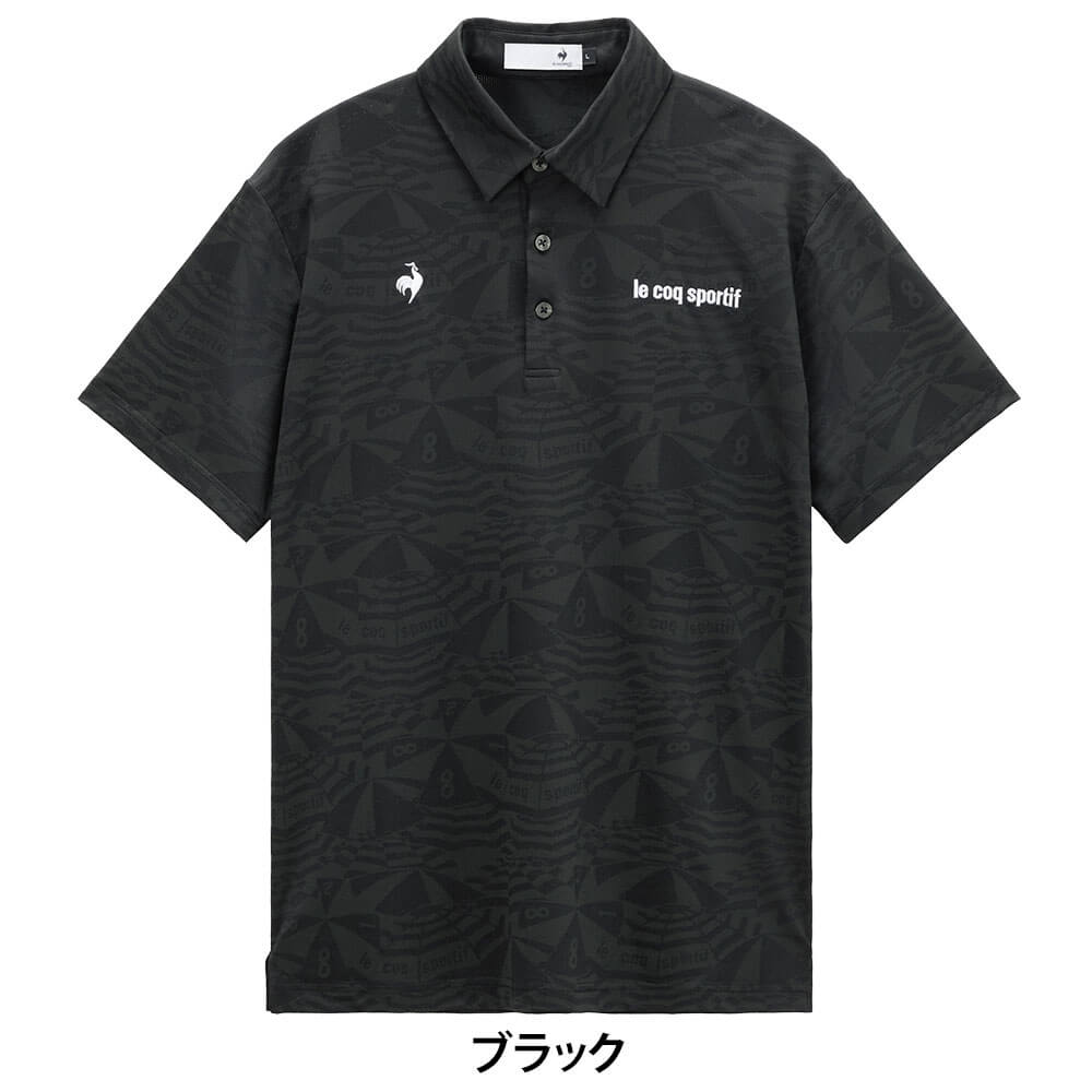 ルコック Le coq sportif　メンズ マリンパラソル ジャカード 半袖 ポロシャツ LG6SHS09M　2026年モデル 詳細2