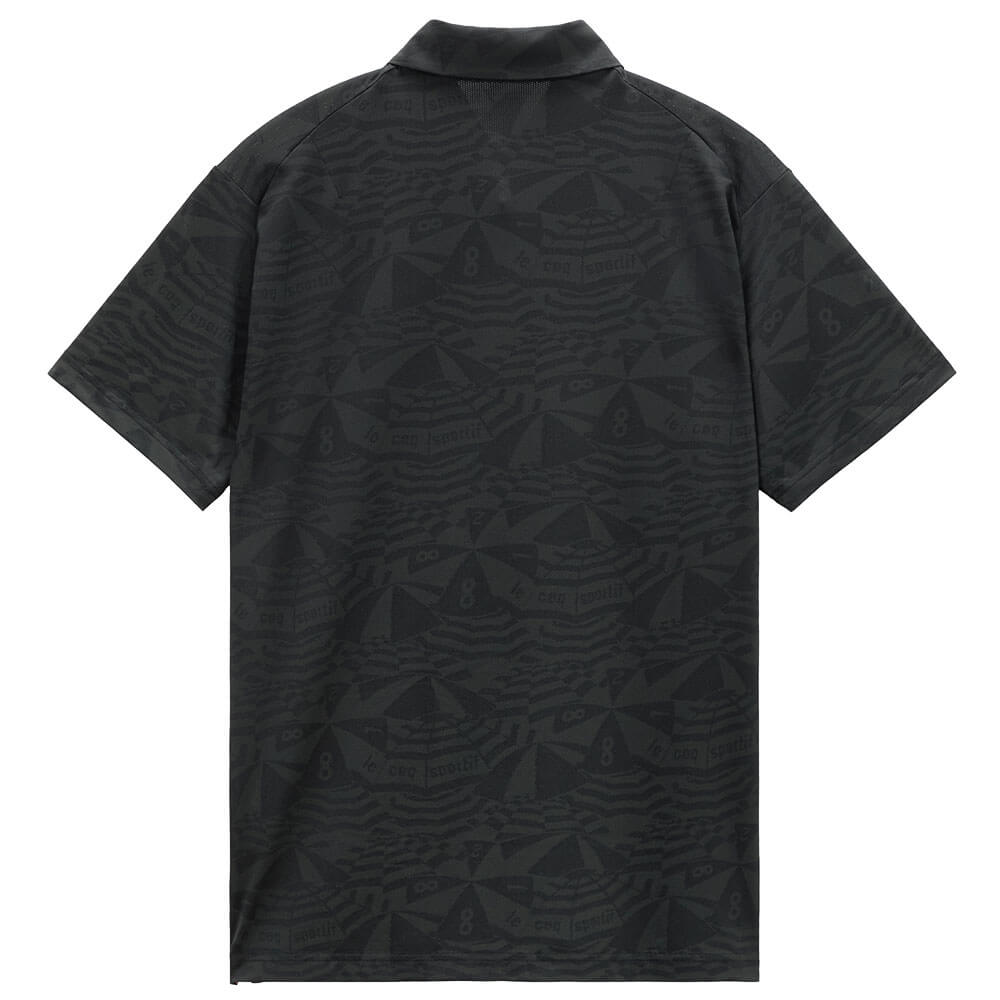 ルコック Le coq sportif　メンズ マリンパラソル ジャカード 半袖 ポロシャツ LG6SHS09M　2026年モデル 詳細3