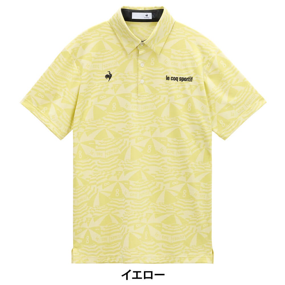 ルコック Le coq sportif　メンズ マリンパラソル ジャカード 半袖 ポロシャツ LG6SHS09M　2026年モデル 詳細6