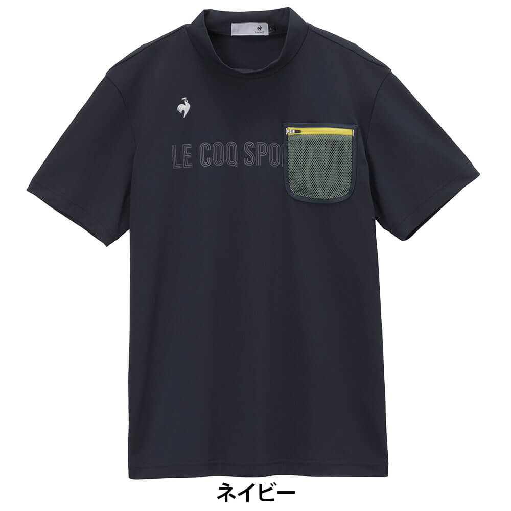 ルコック Le coq sportif　メンズ ポケット付き 半袖 モックネックシャツ LG6SHS52M　2026年モデル 詳細4